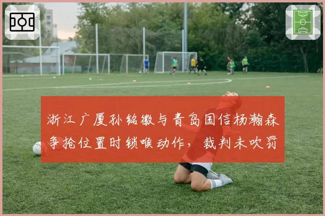 浙江广厦孙铭徽与青岛国信杨瀚森争抢位置时锁喉动作，裁判未吹罚技术犯规